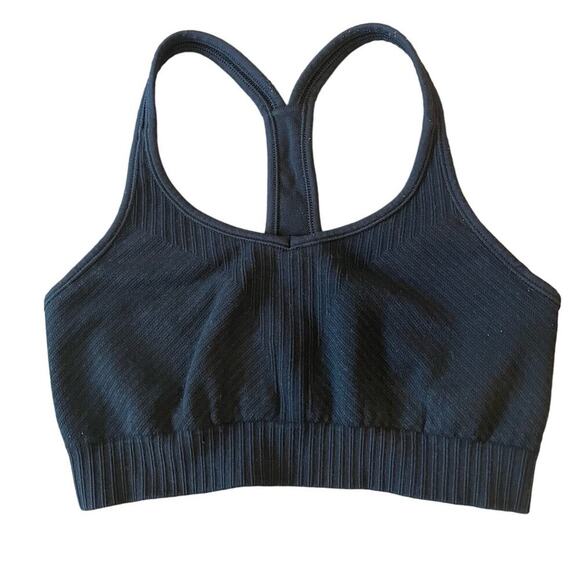 ATHLETA Athleisure Workout Yoga Black Sports Bra top Women's size  XS - Picture 1 of 5